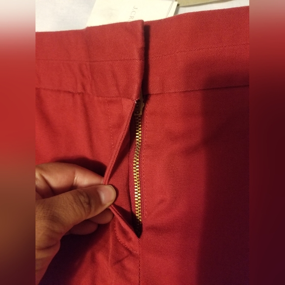 J.crew Chino City Short Women's Size 8 Color Red - Picture 3 of 10